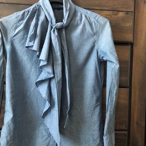 Gap denim button up blouse